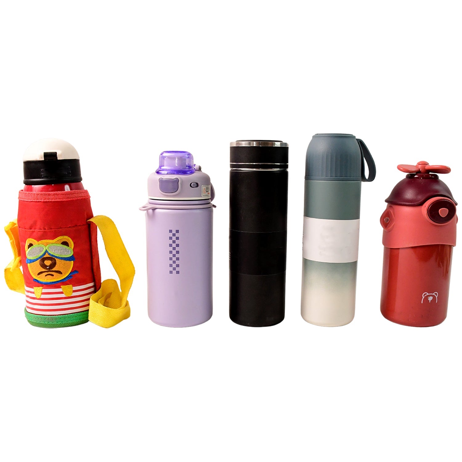 Stainless Steel Water Bottles 500 ML Approx (Mix Design & Color / 1 Pc) Stainless Steel Water Bottles 500 ML Approx (Mix Design & Color / 1 Pc)